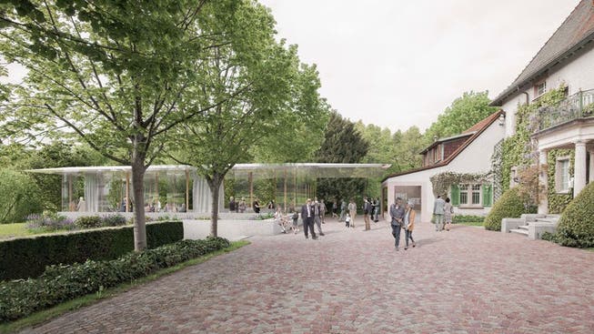 So soll der Pavillon nach dem Entwurf des Architekturbüro Ernst Niklaus Fausch Partner AG aussehen.