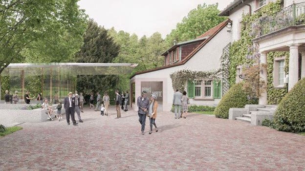 So soll der Pavillon nach dem Entwurf des Architekturbüro Ernst Niklaus Fausch Partner AG aussehen. (Zvg)