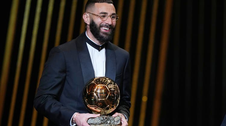 Karim Benzema hat den Ballon d'Or 2022 gewonnen. (Keystone)