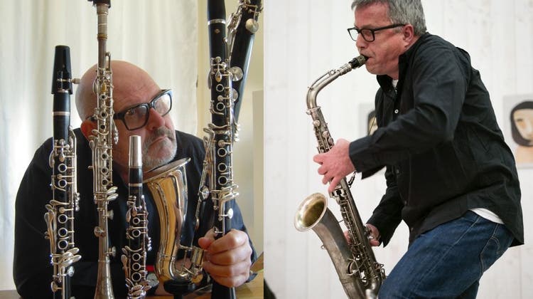 Dreamteam: Markus Eichenberger (Klarinetten) und Christoph Gallio (Saxofone). (Zvg / Aargauer Zeitung)