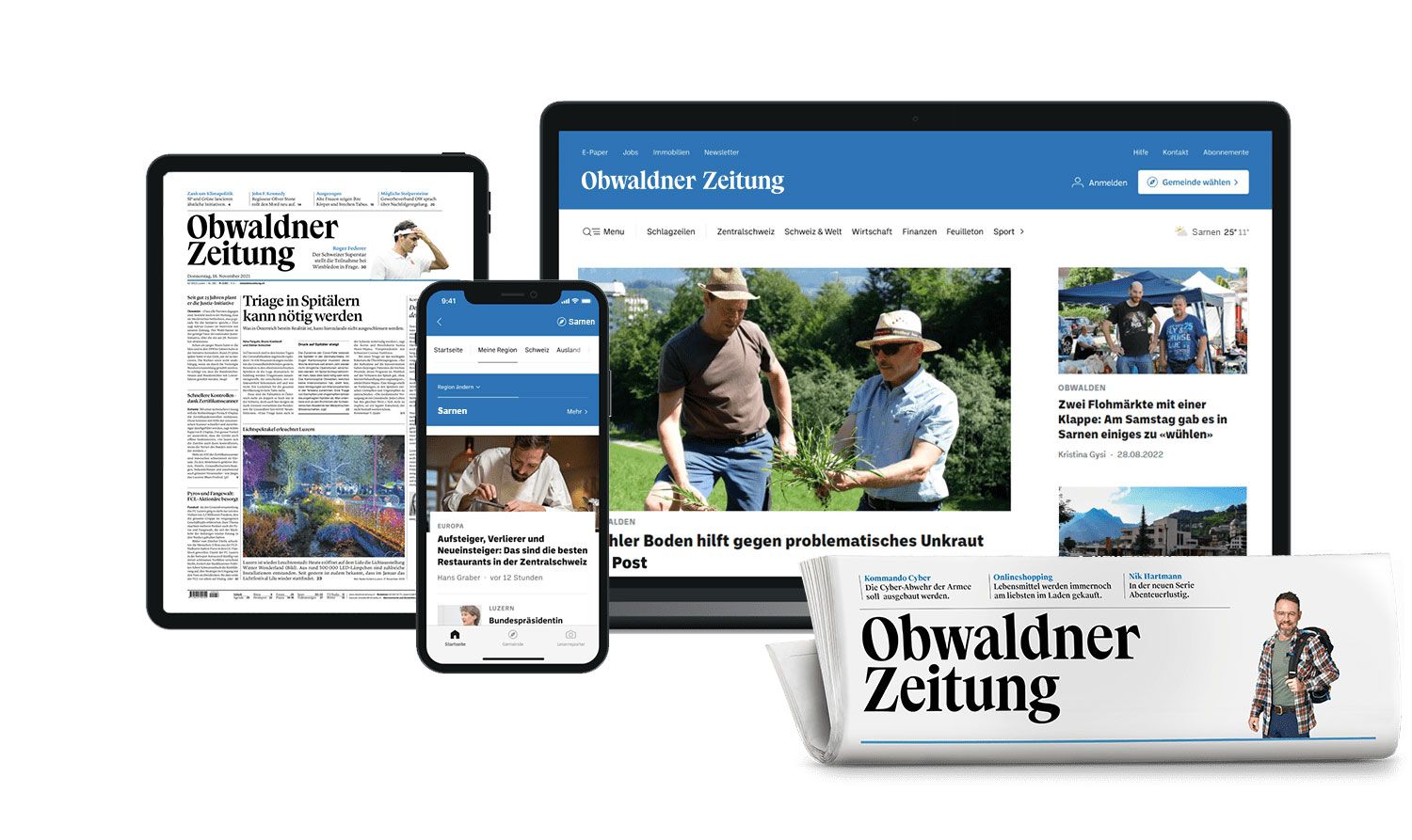 Obwaldnerzeitung.ch Jetzt Auch Im Web Und Mit Eigenen Apps