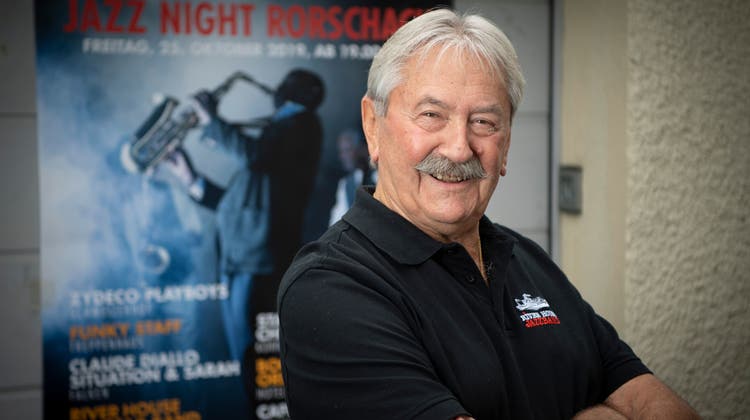 Rolf Hofstetter, Gründer der Jazz Night in Rorschach. (Bild: Ralph Ribi)