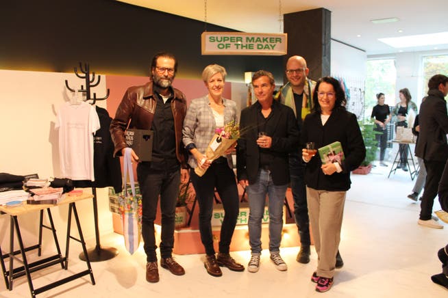 Der Vorstand der «Made in St.Gallen»-Initiative: Johannes Eisenhut, Isabelle Zürcher, Beat Lüscher, Franc Uffer und Fabienne Klauser (von links).
