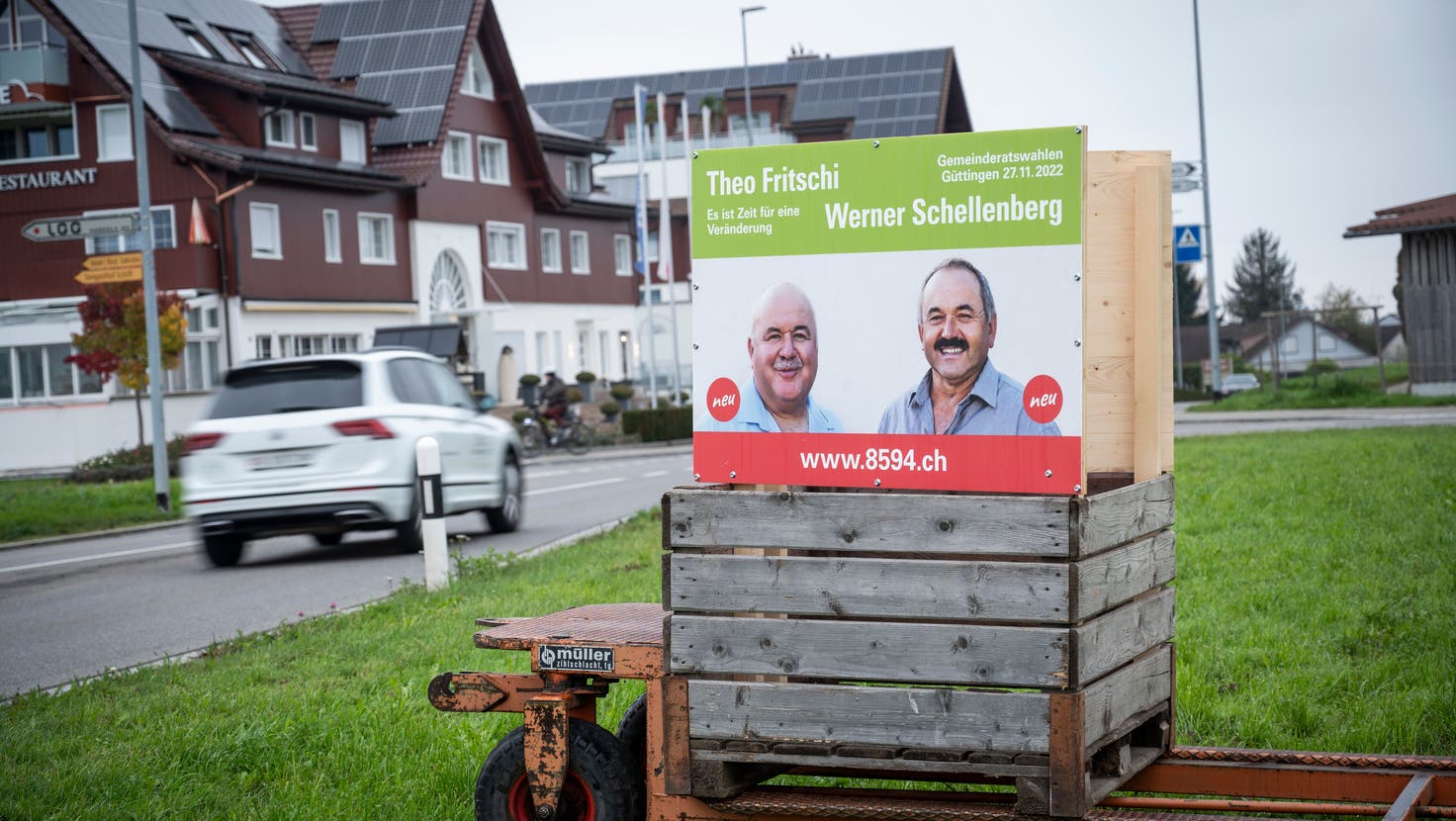 Sie sind gewählt: Die beiden Güttinger Sprengkandidaten Theo Fritschi und Werner Schellenberg. (Bild: Ralph Ribi)