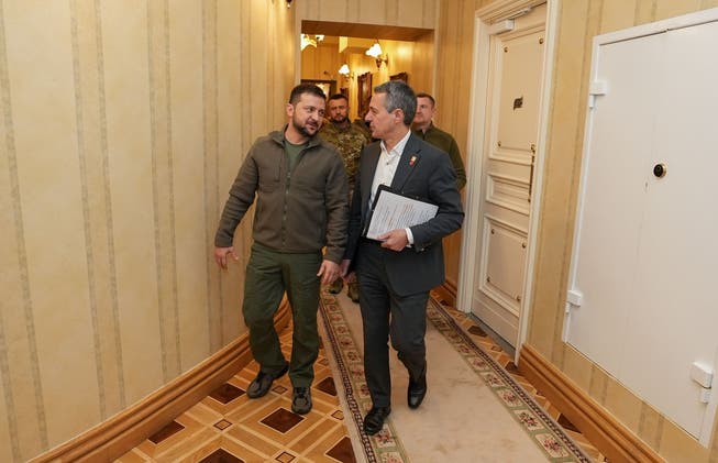 Ignazio Cassis stattete dem ukrainischen Präsidenten Selenski am 20. Oktober einen Besuch ab. 