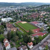 Das Gelände der Kanti Frauenfeld aus der Luft. (Bild: Olaf Kühne)