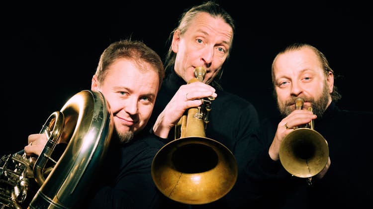 Drei Ikonen des legendären Ensembles Mnozil Brass «Blechbläser-Weihnacht mit Wieder, Gansch & Paul»