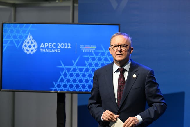 The repeated demonstrations of power by ruler Kim Jong Un overshadowed the start of the Asia-Pacific summit in Bangkok on Friday. Pictured: Australian Prime Minister Anthony Albanese.