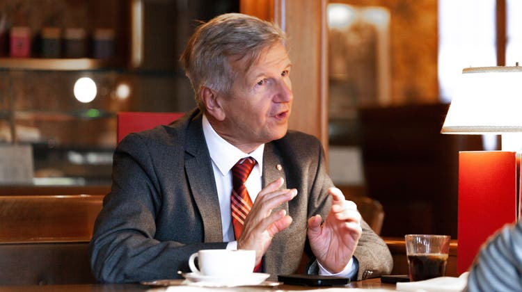 Gastro-Aargau-Präsident Bruno Lustenberger ist nach wie vor ein viel beschäftigter Mann. (Mathias Förster)