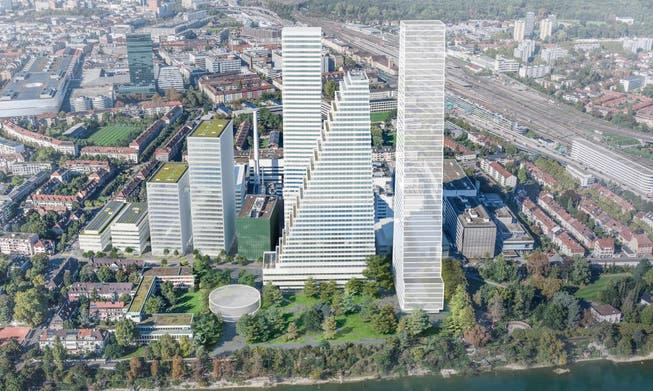 Die Pläne von Roche für die Modernisierung ihres Südareals in Basel. 