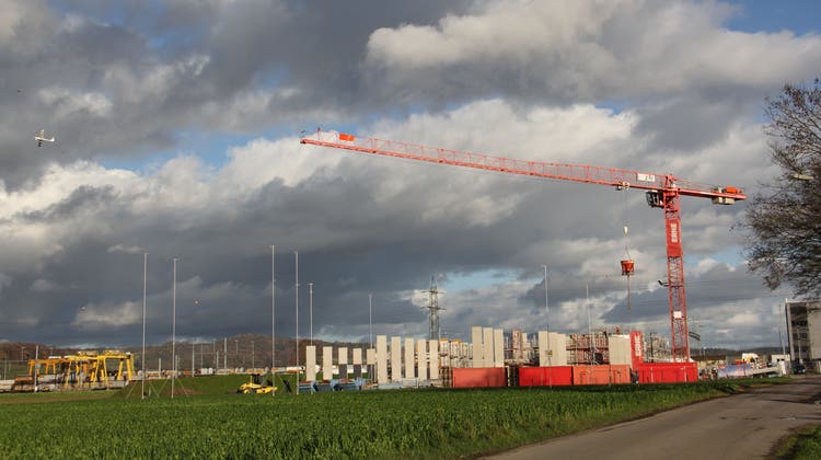 Der Bau des Werkhofs Birrfeld befindet sich im Terminplan. (Claudia Meier)