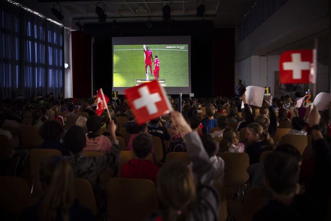 Im zürcherischen Unterengstringen durften Schüler heute das Spiel der Schweiz gegen Kamerun im Gemeindesaal schauen. Das Public Viewing am Gym Liestal wurde hingegen abgesagt. Der Unterricht wäre aber sowieso vorgegangen.