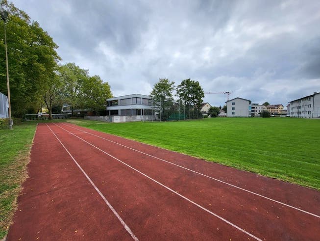 Das neue Provisorium wird bei der Bezirksschule einen Teil der Sportwiese einnehmen.