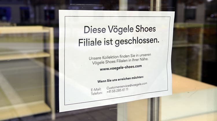 Aus und vorbei: Vögele Shoes ist Ende Jahr Vergangenheit. (Nadine Böni / Aargauer Zeitung)