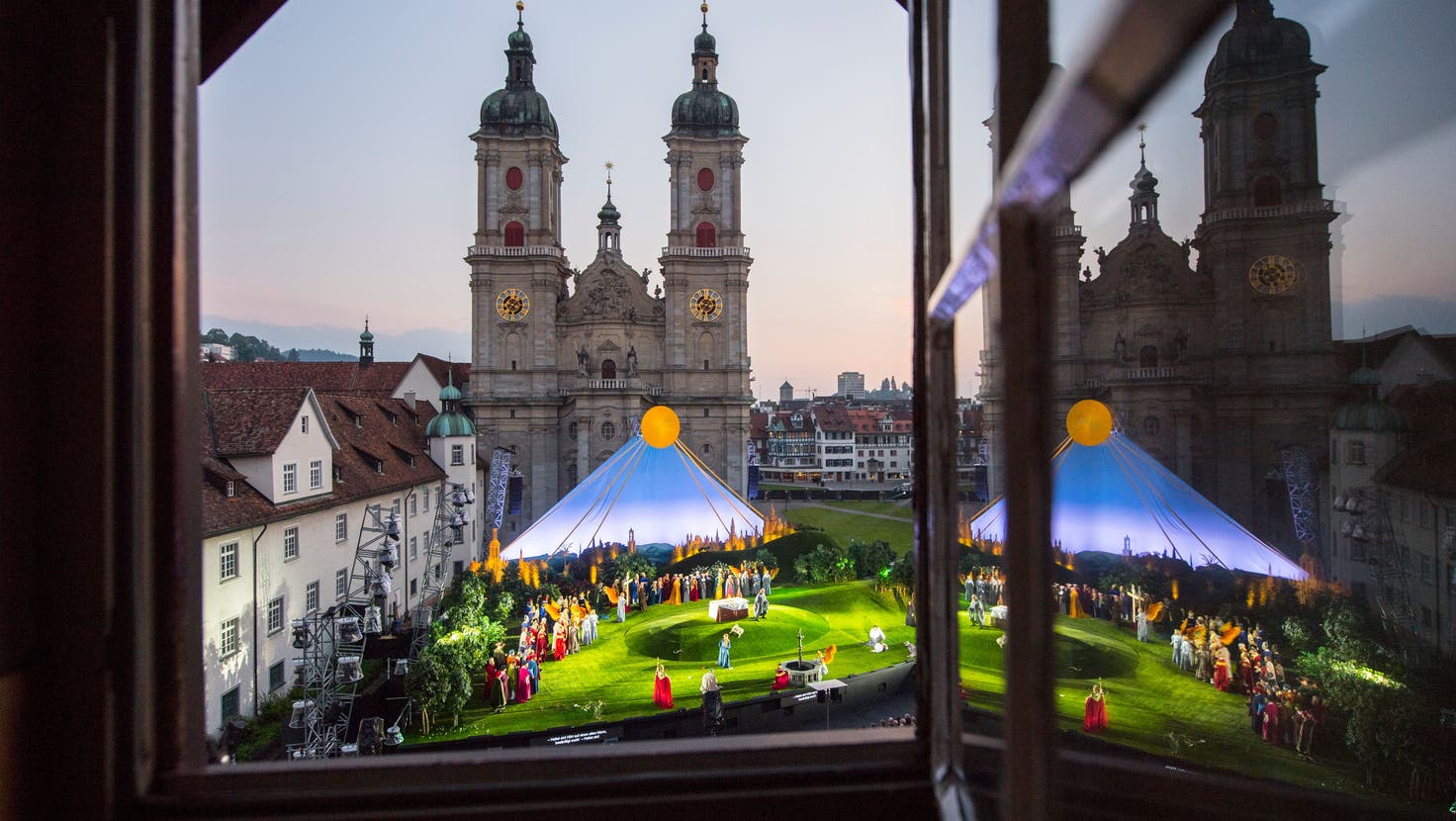 Die Festspiele finden ab 2023 nur noch alle zwei Jahre auf dem St.Galler Klosterhof statt. 2024 werden sie zum ersten Mal auf den Flumserbergen zu erleben sein. (Bild: Urs Bucher (St.Gallen, 29. Juni 2018))