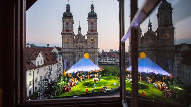 Die Festspiele finden ab 2023 nur noch alle zwei Jahre auf dem St.Galler Klosterhof statt. 2024 werden sie zum ersten Mal auf den Flumserbergen zu erleben sein. (Bild: Urs Bucher (St.Gallen, 29. Juni 2018))