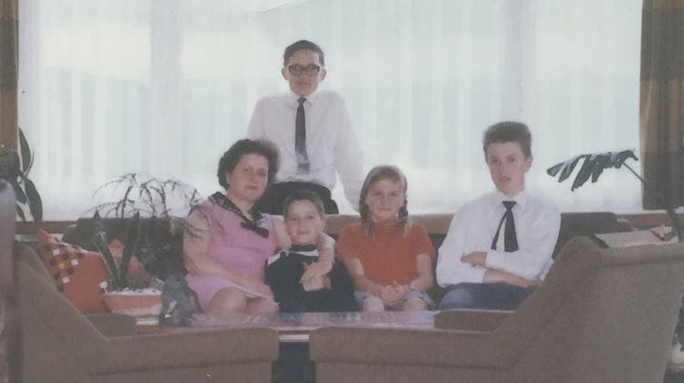 Blick ins Wohnzimmer der Familie Hutter 1965. (zvg)