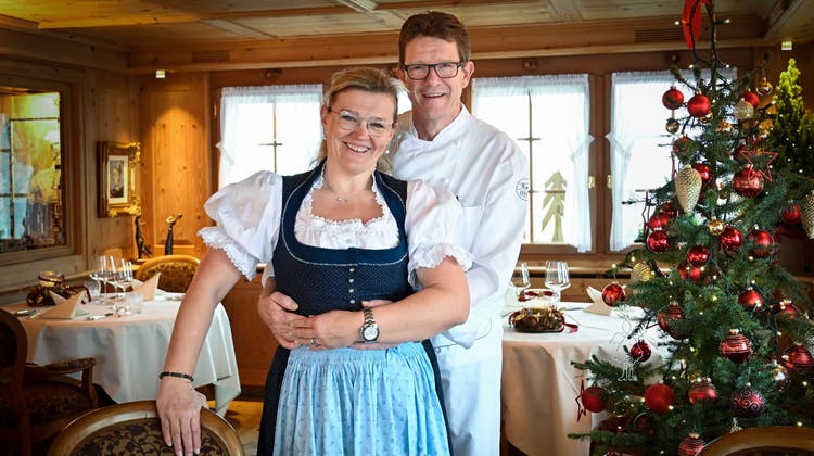 Die Gastgeber des Restaurants Gupf: Walter und Manuela Klose. (Bild: Ralph Ribi)