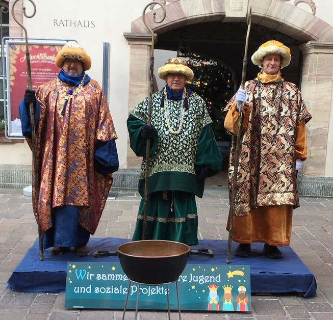 Seit 1993 sammeln die Drei Könige in Rheinfelden in der Adventszeit Geld für den guten Zweck.