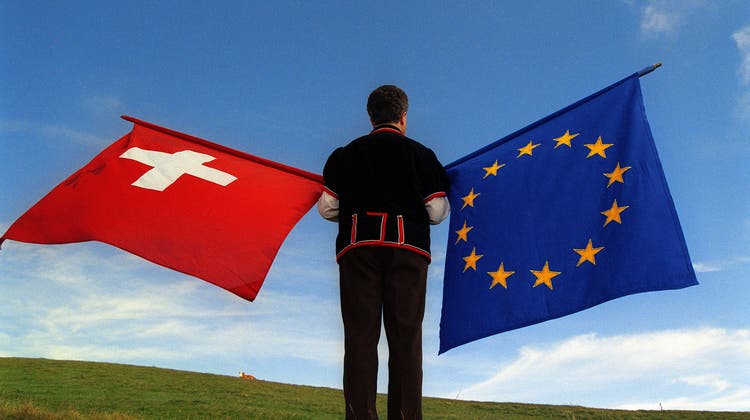 Die Beziehung zwischen der EU und der Schweiz kommt derzeit nicht so richtig in Schwung. (Keystone)