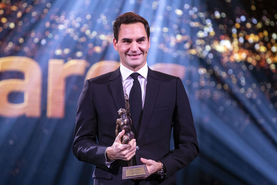 Der ehemalige Tennisspieler Roger Federer erhält den Ehrenpreis.