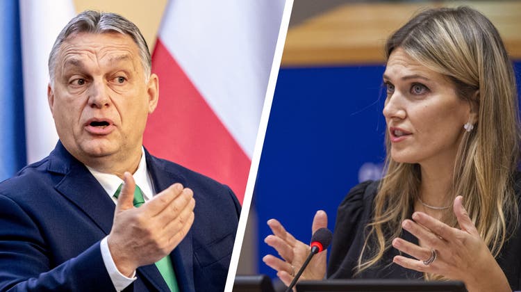 Die Katar-Gate-Affäre im EU-Parlament ist ein Steilpass für Viktor Orban, der selbst mit Brüssel wegen Mängel bei der Korruptionsbekämpfung im Streit liegt. (Keystone/Bildcombo CH Media)