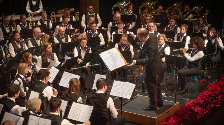 Das Symphonische Blasorchester zeigte an seinem Benefizkonzert im Kreuzlinger Dreispitz sein Können. (Benjamin Manser)