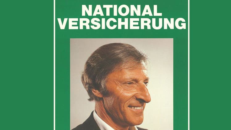 Profi-Rennfahrer Ferdinand Kübler wird ein erfolgreicher Werbeträger. Seine markante Nase brachte ihm auch den Übernamen «Adler von Adliswil». (zvg/Plakatsammlung SfG Basel)
