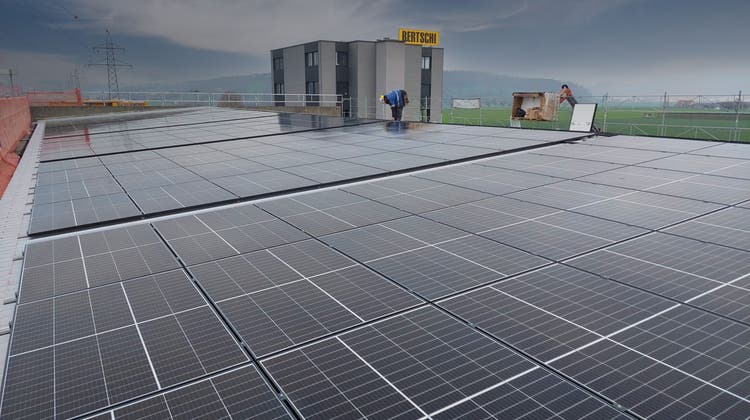 Bertschi hat in Birrfeld drei neue Photovoltaik-Anlagen errichtet. (zVg)