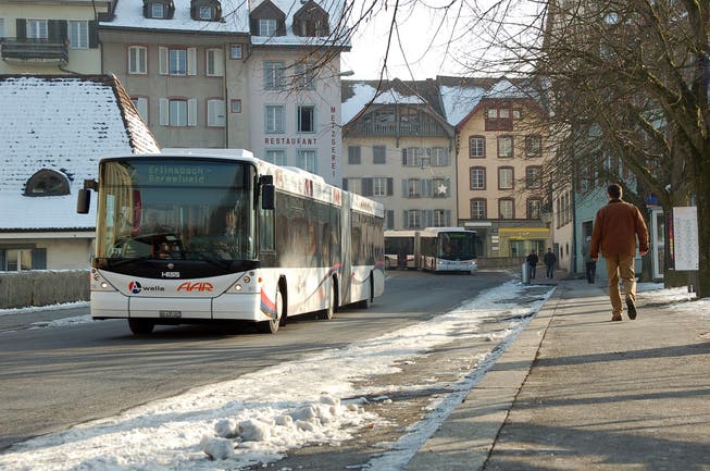 Nach 20 Uhr nicht mehr erlaubt: Busse fahren dann nicht mehr durch die Metzgergasse aus der Altstadt heraus.