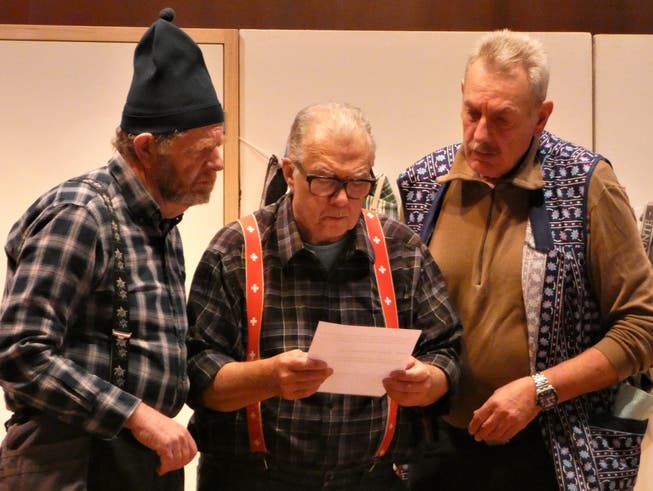 Die Schauspieler des Seniorentheaters probten im vergangenen Dezember das neue Stück «Lieber ledig und frei».