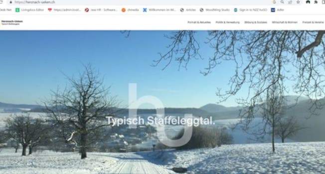 «Typisch Staffeleggtal»: Die Fusionsgemeinde Herznach-Ueken hat eine neue Website. 