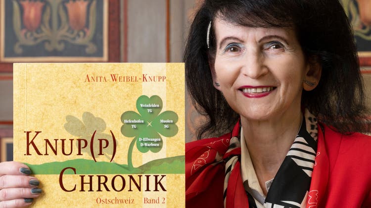 Die Ahnenforscherin Anita Weibel-Knupp hat zwei Bücher über die Familie Knupp/Knup geschrieben. (Bild: Alex Spichale)