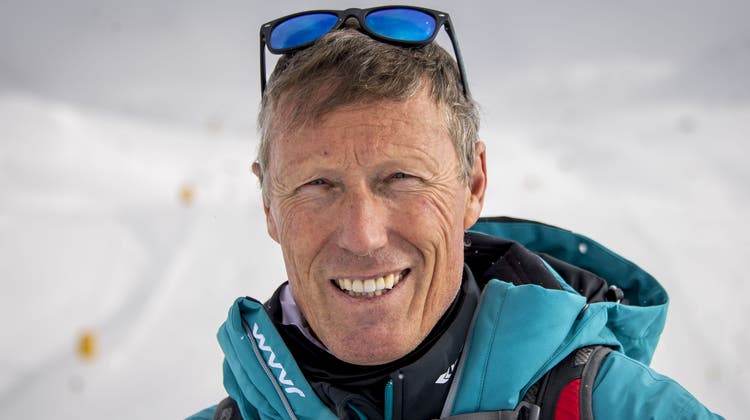 Pirmin Zurbriggen ist Botschafter für die Abfahrt am Matterhorn, die im vergangenen Jahr aufgrund von Schneemangel abgesagt werden musste. (Jean-Christophe Bott / KEYSTONE)