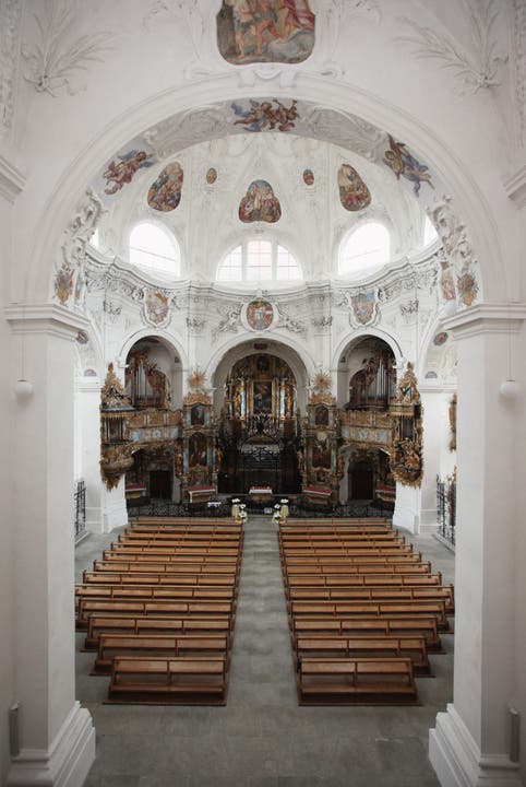 Die prunkvolle Klosterkirche des Klosters Muri.