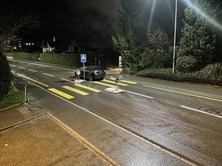 An diesem Fussgängerstreifen ereignete sich der Unfall.
