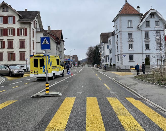 Die 91-jährige Fussgängerin wurde auf einem Zebrastreifen auf der Fürstenlandstrasse angefahren.