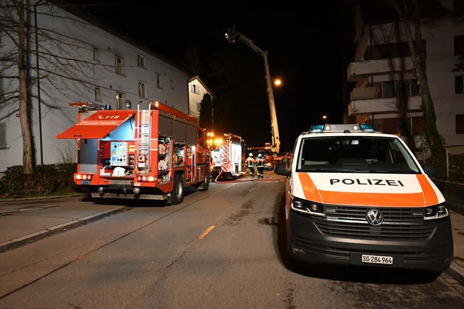 Bewohnende bemerkten Rauch und alarmierten die kantonale Notrufzentrale.