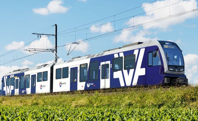Fünf neue Stadler-Züge des Typs Saphir II kommen 2025 im Aargau in den Verkehr.