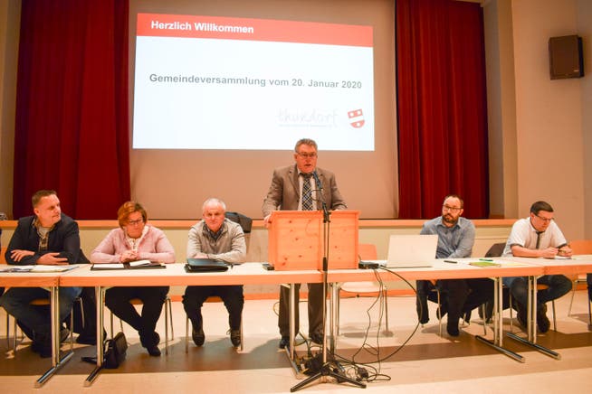 Der Thundorfer Gemeinderat an der Bechtelisgemeindeversammlung 2020.