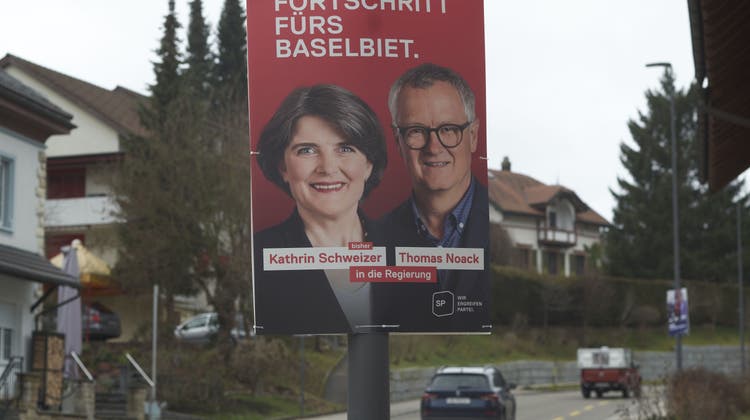 Wahlplakate zieren zurzeit den Kanton Baselland. (Bild: Roland Schmid/BLZ)