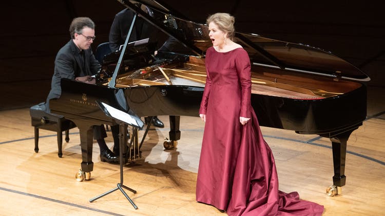 Vorkonzert zum Klavierfestival des Luzerner Sinfonieorchesters: Das Star-Duo Evgeny Kissin und Renée Fleming im KKL. (Bild: Boris Bürgisser (Luzern, 23. Januar 2023))