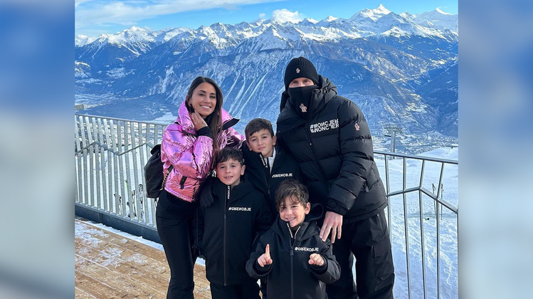 Ski statt Fussball: Hier kurven Messis Kinder über Piste von Crans-Montana