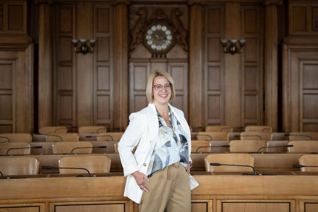 Claudia Frischknecht soll am 23. Oktober für die Mitte AR den einzigen Nationalratssitz holen. 