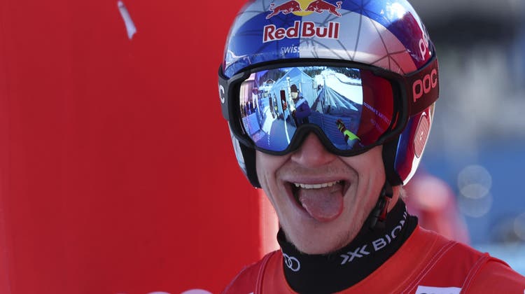 Marco Odermatt gewinnt beide Super-G von Cortina d'Ampezzo. (Alessandro Trovati / AP)