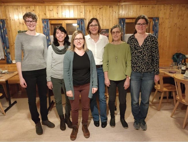 Der neue Vorstand (von links): Rebecca Dubacher (Kasse), Sonja Schuler (Beisitz), Martina Renevey (Aktuarin), Katrin Tresoldi (Technische Leitung), Rita Ebnöther (Beisitz) und Martina Brunner (Präsidentin).