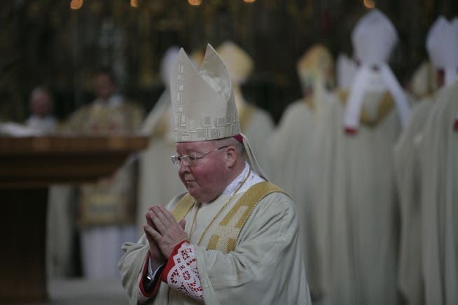 Archbishop Wolfgang Haas in St. Gallen Cathedral.