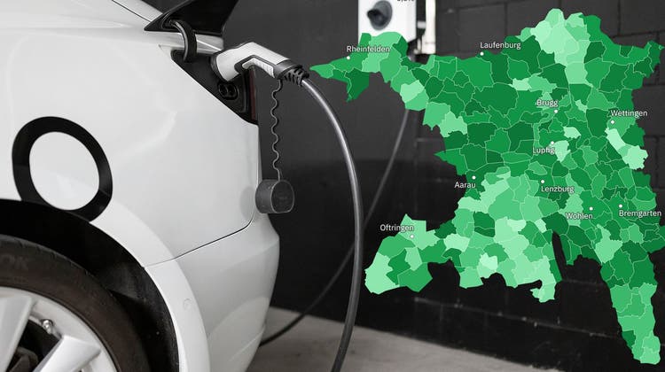 Fast jedes fünfte neu zugelassene Auto im Aargau fährt mit Elektromotor – so viele sind es in Ihrer Gemeinde