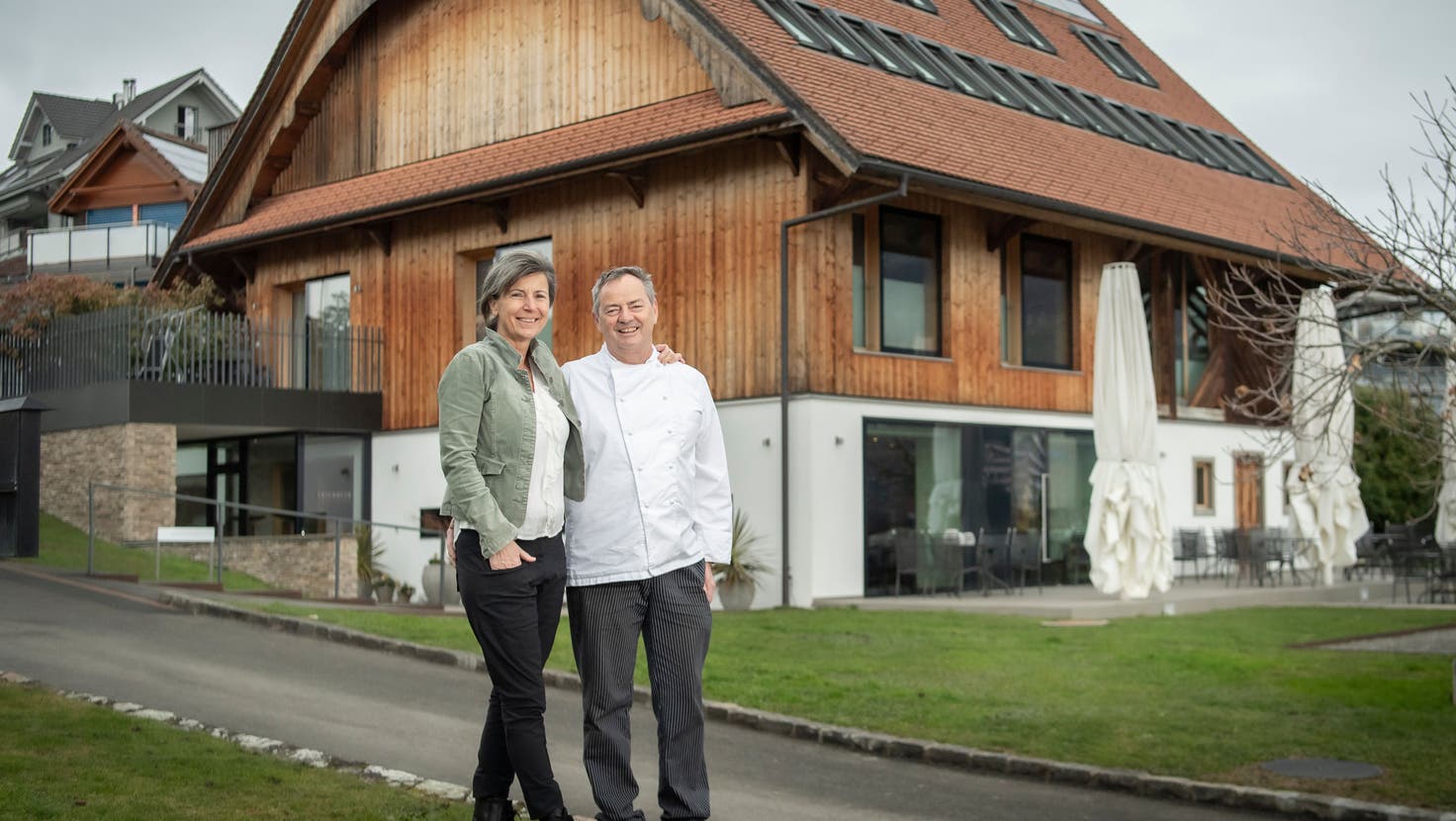 Denise und Alfred Zimmermann haben nach 30 Jahren im Hotel Restaurant Friedheim in Weggis aufgehört. Im Bild der 2011 umgebaute Stall. (Bild: Pius Amrein  (Weggis, 1. Februar 2023))