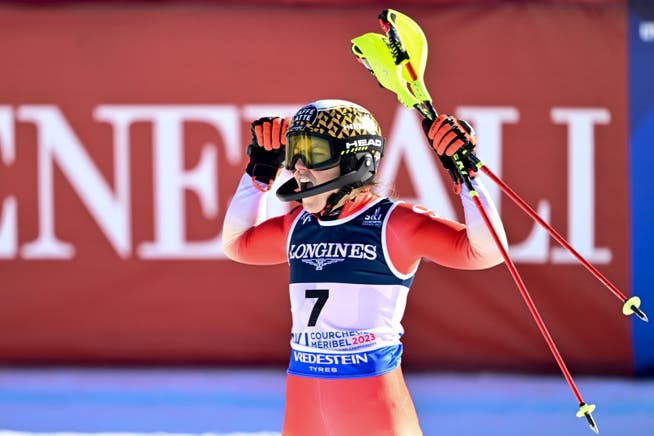 Wendy Holdener gewinnt für die Schweiz die Silbermedaille in der Kombination.